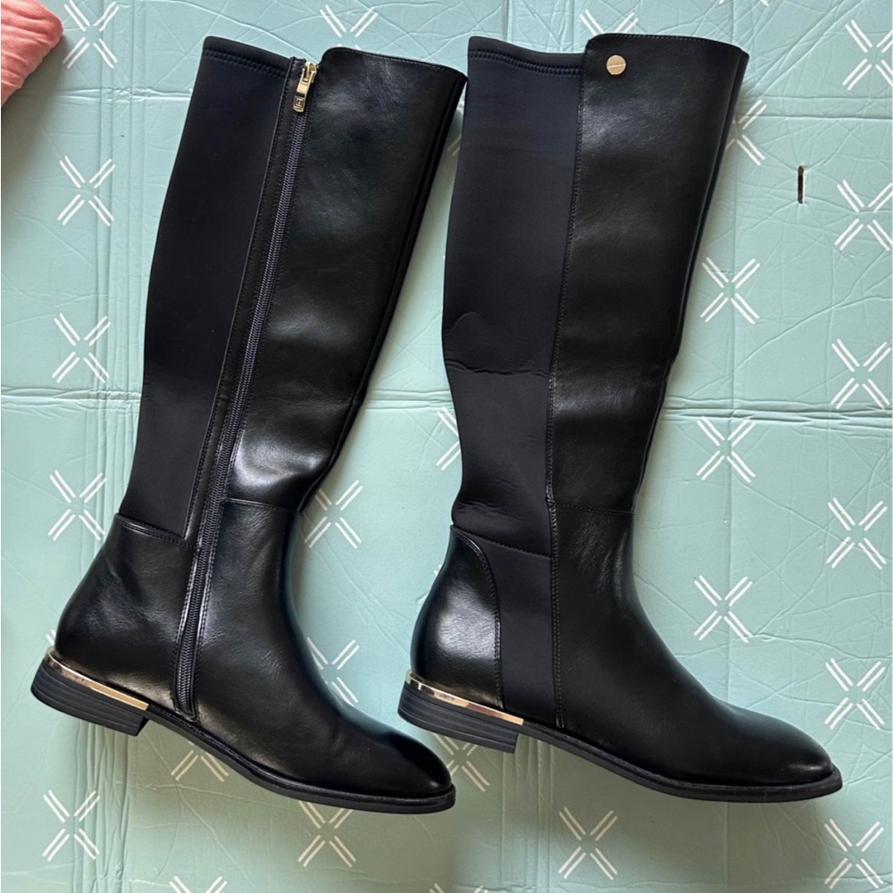 Liz Claiborne Elegant Black Knee-High Women's Boots Size 9 Narrow